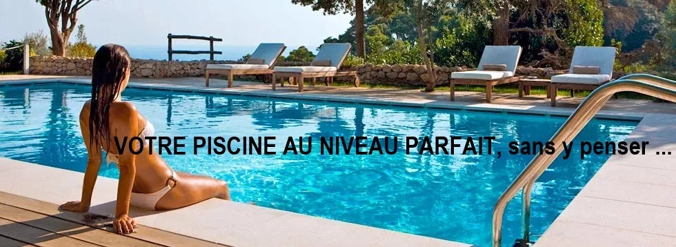 Piscine avec régulateur de niveau NivOmatic Made in France